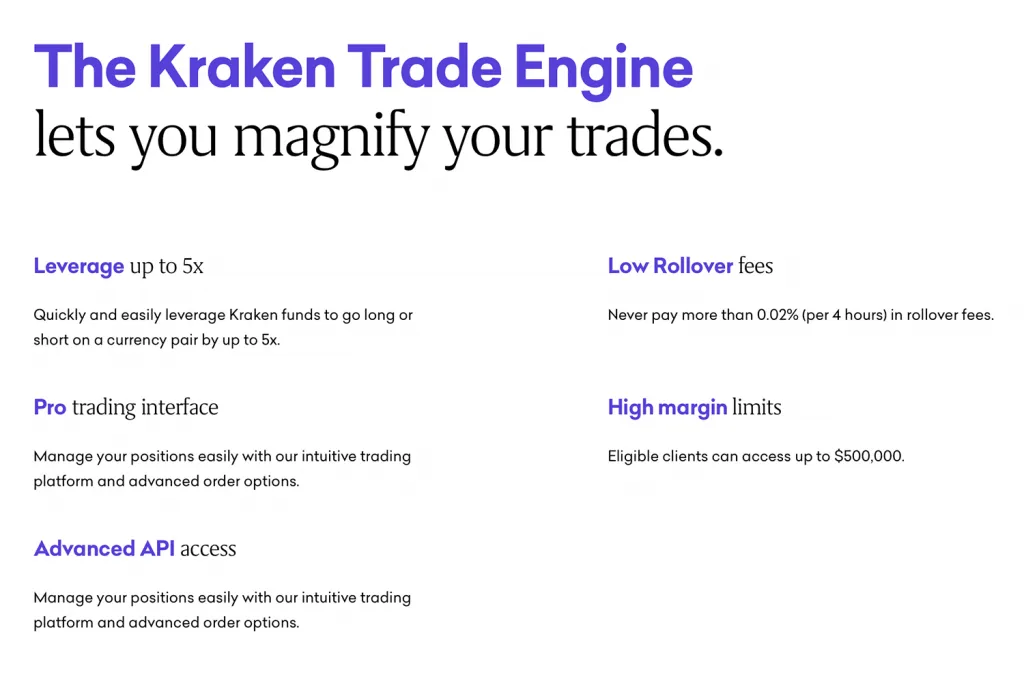 Screenshot showing trading engine features