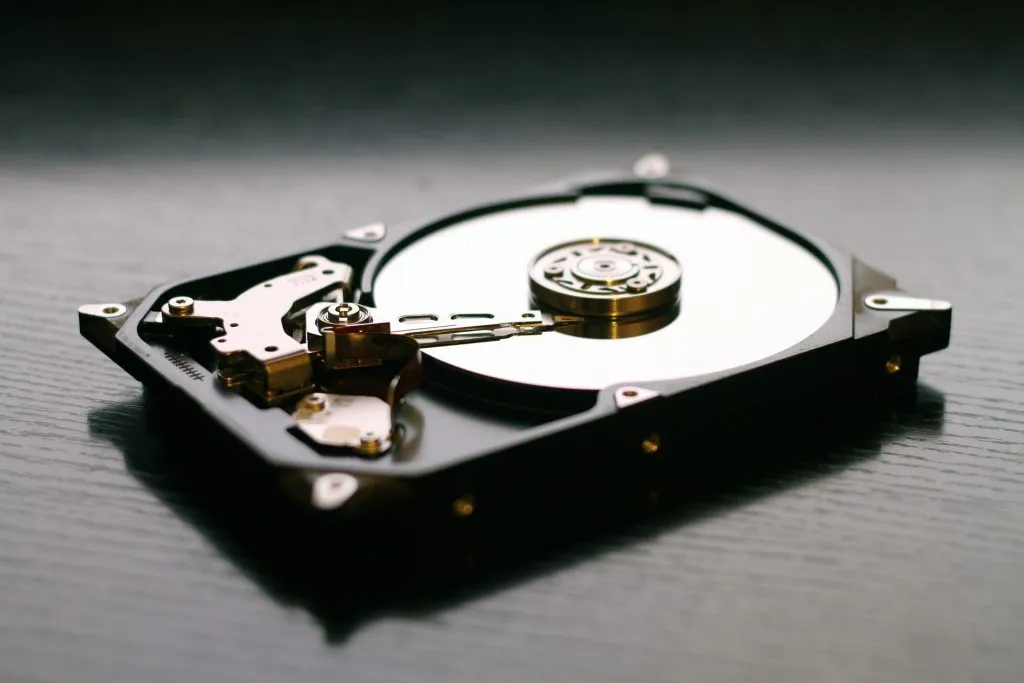 Picture of a hard drive.