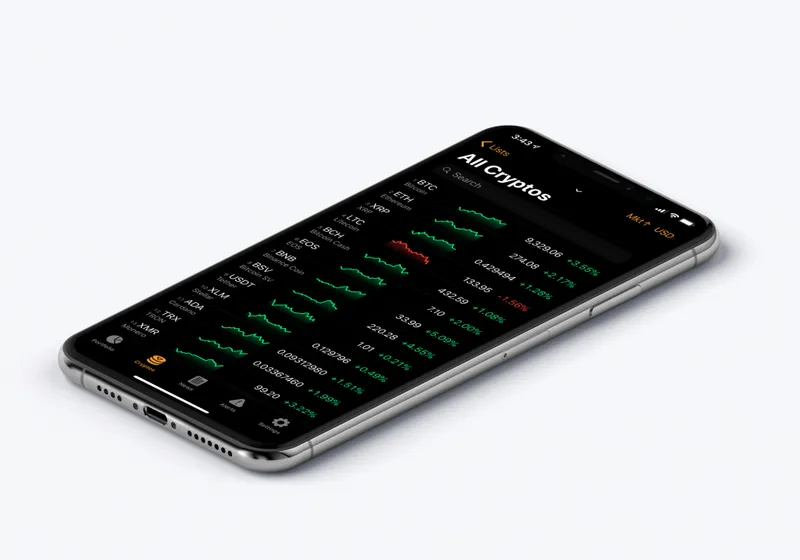 Crypto Pro on iPhone — full-size press image