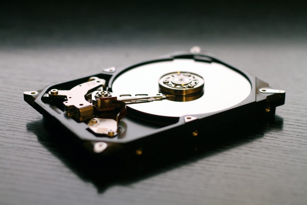 Picture of a hard drive.