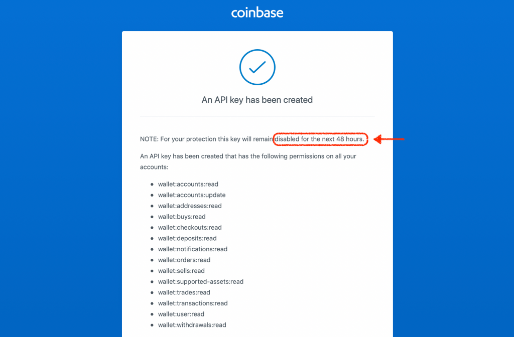 where is my coinbase api key