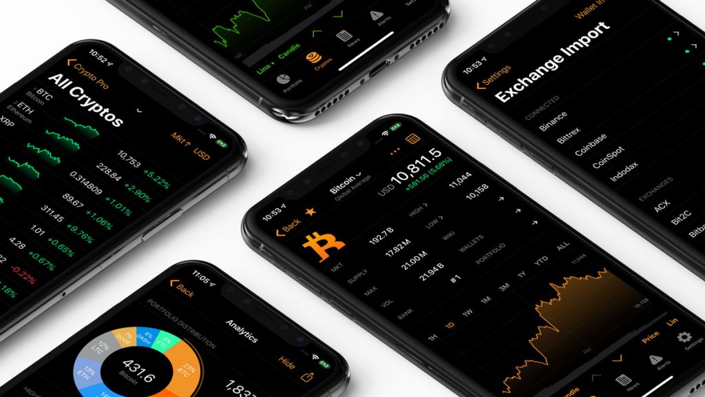 Image of Crypto Pro, a private cryptocurrency portfolio tracker