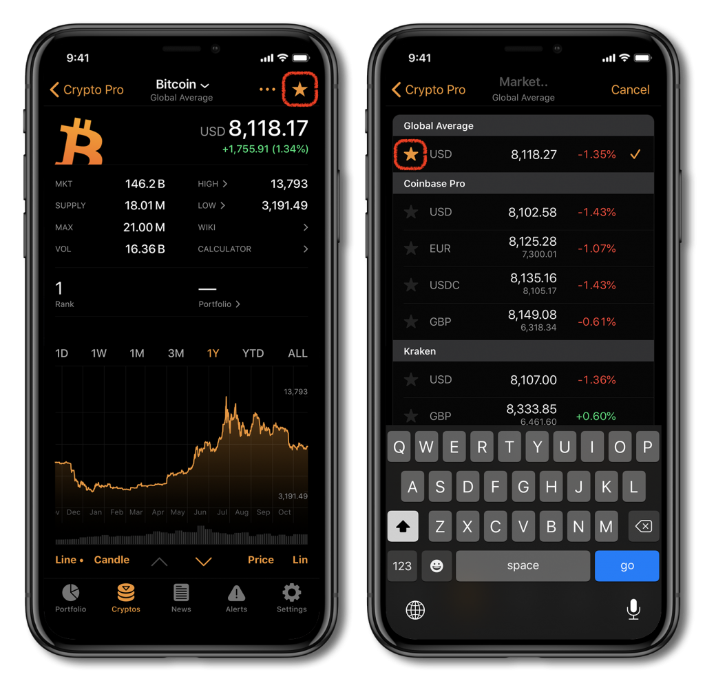 crypto tracker & bitcoin price