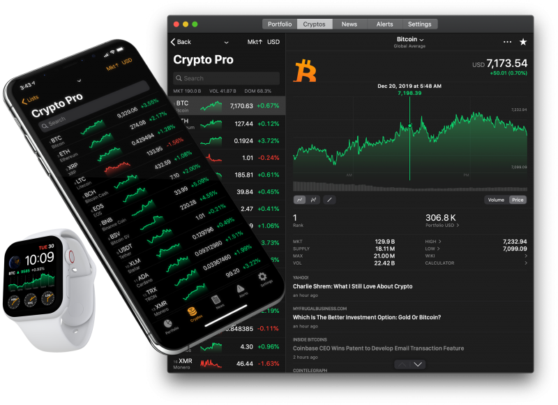 Cryptocurrency Portfolio Tracker App - Crypto Pro