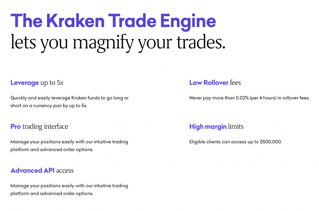 Screenshot showing trading engine features