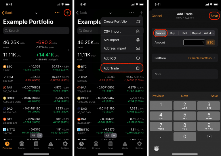 crypto exchange balances