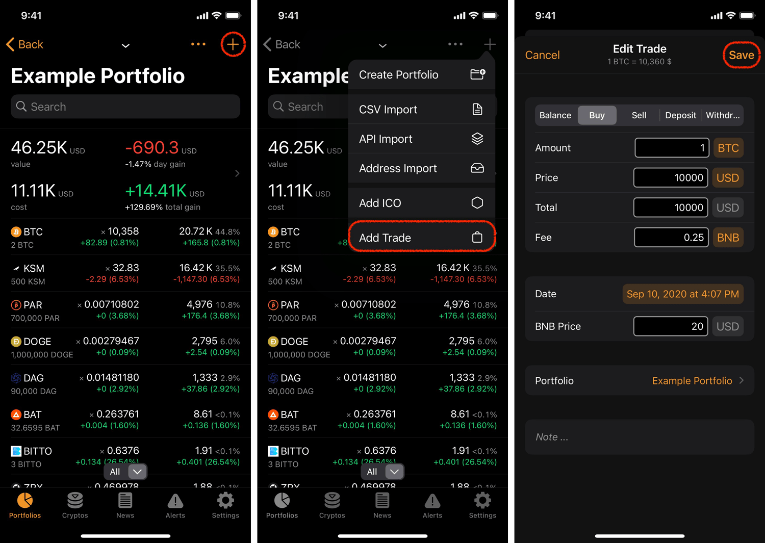 How to Manually Record a Trade - Crypto Pro